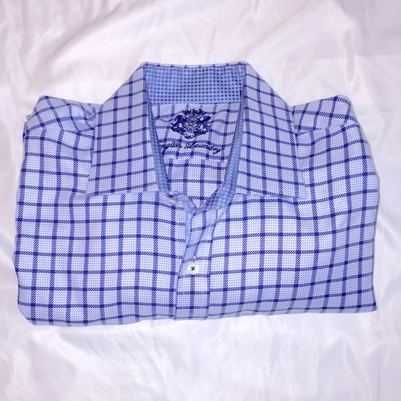 English Laundry Other - English Laundry Mens Large Plaid Blue size 17 1/2